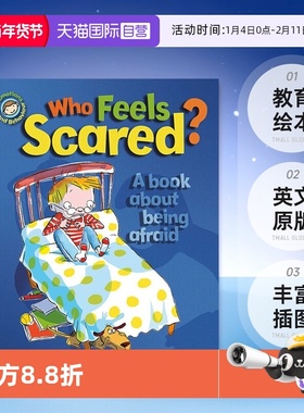 【自营】英文原版 Our Emotions and Behaviour: Who Feels Scared? A book about being afraid 一本关于害怕的书 教育绘本