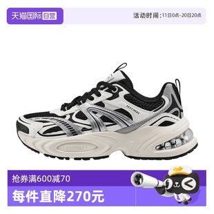 新款 女鞋 情侣鞋 气垫老爹鞋 斯凯奇 漫月鞋 减震回弹休闲鞋 自营