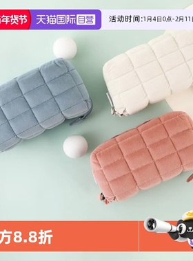 【自营】日本KOKUYO国誉NEMUNEMU枕枕包学生办公文具收纳包午睡枕头包秋冬化妆包涤纶帆布笔袋WSG-KUK261LP