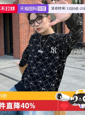 【自营】MLB上衣情侣款时尚休闲运动服老花系列长袖卫衣3AMTM0134