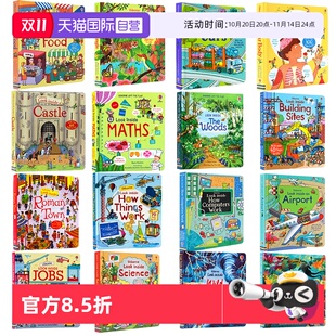 Look 绘本 自营 偷偷看里面科普系列 科学 3岁科普绘本洞洞翻翻书 自然 Inside Usborne 海洋 人体 英文原版 丛林