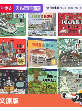 【自营】预售 英文原版 Lonely Planet Kids City Trails 孤独星球 城市步道旅游指南绘本 5册合售 巴黎/纽约/伦敦/罗马/东京