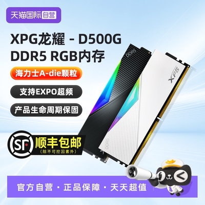 威刚DDR5灯条D500G海力士颗粒