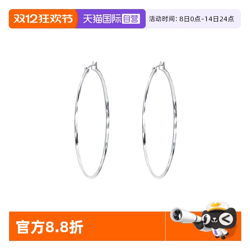 素圈耳环女气质经典款美式大耳圈