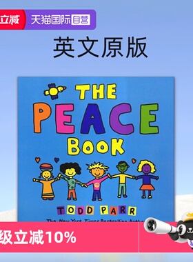 【自营】英文原版 The Peace Book 淘弟有个大世界Todd Parr 托德帕尔 平装大开本 儿童情商亲子启蒙绘本 淘弟