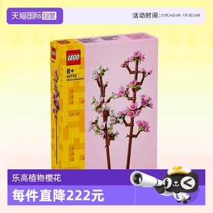 积木玩具生日礼物 LEGO乐高40725樱花花植系列儿童拼装 自营