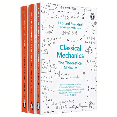 【自营】预售 理论最小值系列3本 英文原版 The Theoretical Minimum 广义相对论 量子力学 开始学物理时需要了解的东西 经典力学