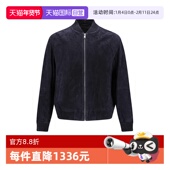 自营 Hugo Boss男士 绒面复古做旧皮衣夹克外套 50543213羊皮