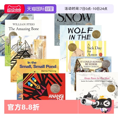 【自营】Caldecott Award Winners 凯迪克大奖绘本10册袋装 启蒙读物 经典绘本英文原版进口 儿童情商启蒙 英语读物