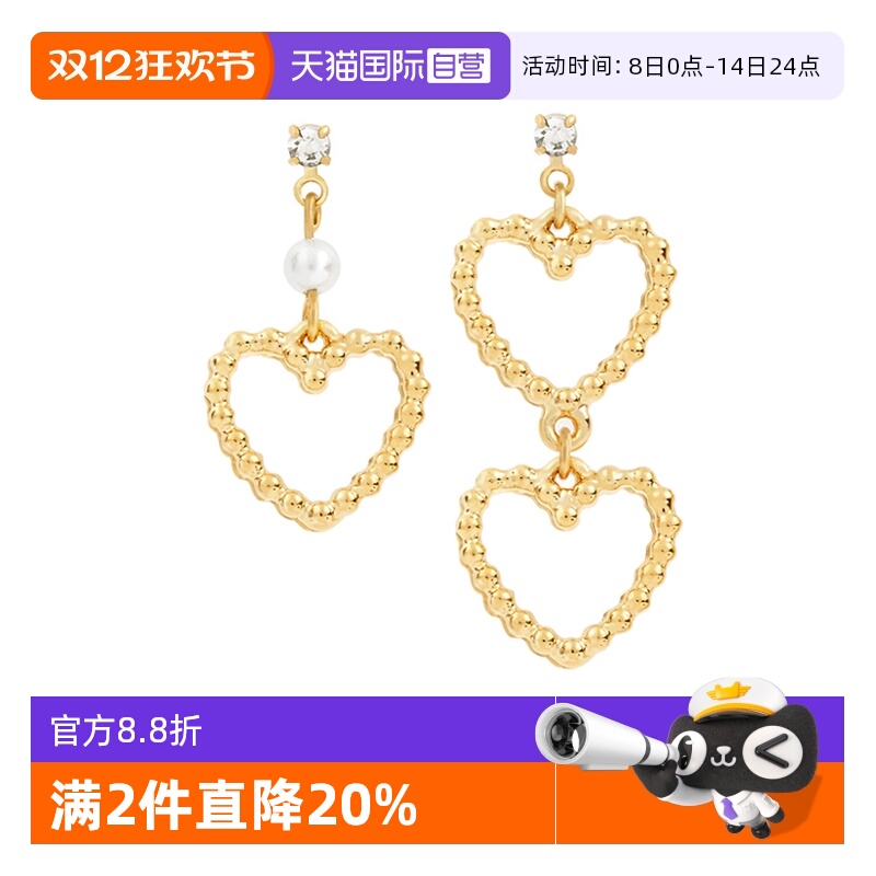 OSEWAYA心形耳夹耳钉甜美