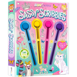 【自营】Colour Mania Sassy Scribbles I Love Christmas Colouring 时髦涂鸦本 我爱圣诞节 涂色书益智活动 创意涂色笔 英文原版