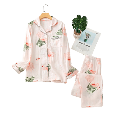 M.D.P.女纯棉双层纱睡衣