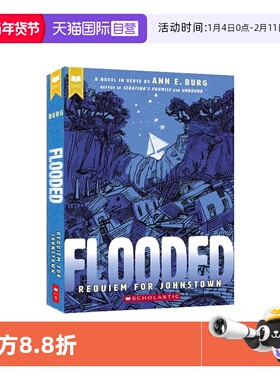 【自营】英文原版 Flooded Requiem For Johnstown 淹没 约翰斯敦的安魂曲 Scholastic 课外英语阅读儿童灾难故事书籍