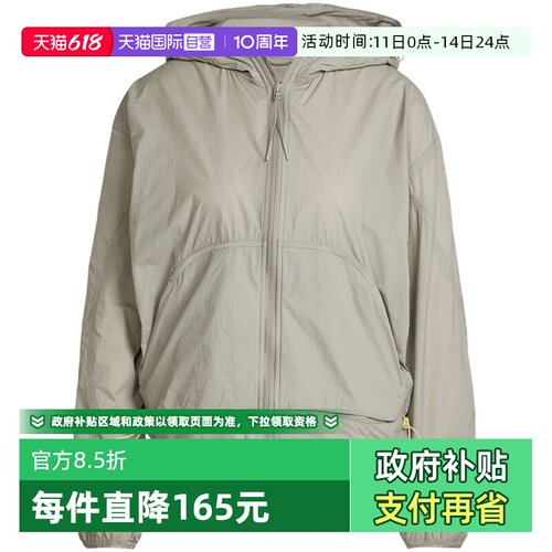【自营】adidas阿迪达斯新款夏女梭织运动宽松连帽夹克外套JC5115