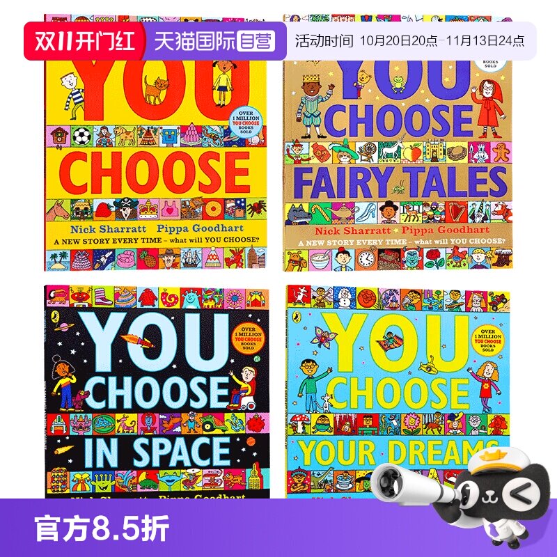【自营】超凡想象益智大书系列 英文原版 You Choose Your Dreams/in Space想象力培养 名家Nick Sharratt童话平装大开本儿童英语