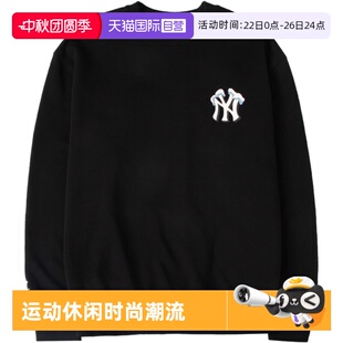 休闲运动服情侣印花长袖 新款 MLB圆领卫衣男女装 套头衫 自营
