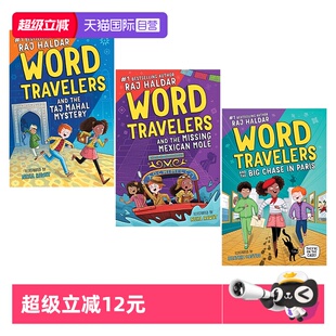 系列 Big 自营 3册 Travelers 英文原版 Chase Mystery 桥梁章节书 Taj Word Mahal 预售 Paris 冒险谜团