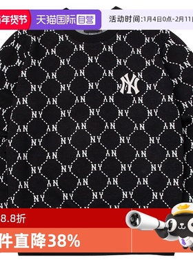 【自营】MLB美职棒男装女装复古老花卫衣圆领休闲套头衫3AMTM0141