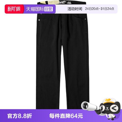 Wrangler威格黑色休闲牛仔裤男士