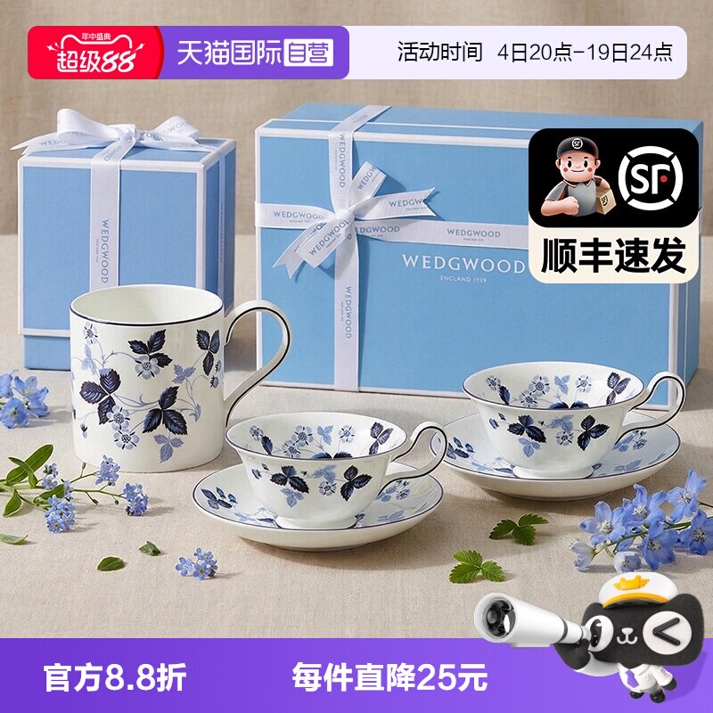 WEDGWOOD骨瓷办公室马克杯水杯
