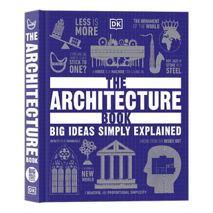 【自营】DK人类的思想百科 建筑学图解百科 英文原版 The Architecture Book 全彩精装插图 了解建筑的演变涵盖世界各地的建筑全彩