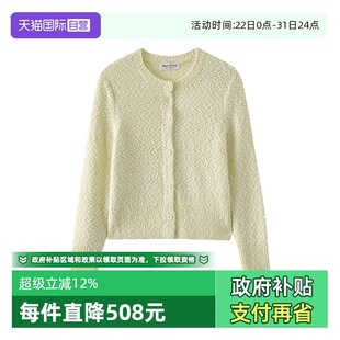 新款 女士 Marc 针织开衫 型长袖 花纱合体版 秋季 Polo 自营