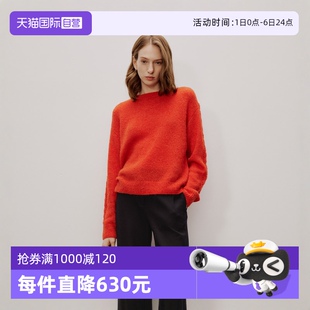 商场同款 Polo 毛衣女 圆领挑洞蓬松绒感套头衫 自营 Marc
