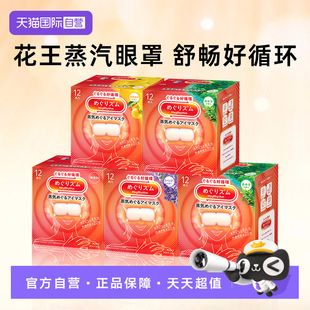 花王美舒律蒸汽眼罩热循环眼部热敷遮光多香型12片护眼 自营