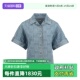 牛仔衬衫 KENZO25ss皮革徽标棉质宽松休闲女士短袖 衬衣 自营