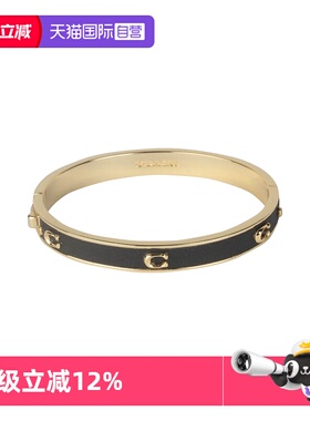 【自营】COACH/蔻驰专柜款 女士时尚百搭手镯金色