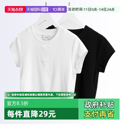 CalvinKlein女款修身短袖T恤