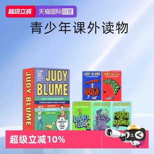 Box 自营 Set 儿童幽默章节小说 Judy 朱迪布鲁姆法吉系列 英文原版 青少年课外读物 Blume 5册盒装 Fudge