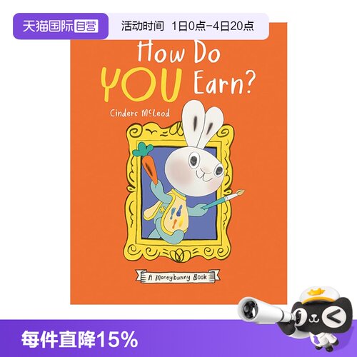 【自营】英文原版  理财兔子系列 第6本小兔子如何赚钱 How Do You Earn? Moneybunny Book 儿童理财 Cinders McLeod