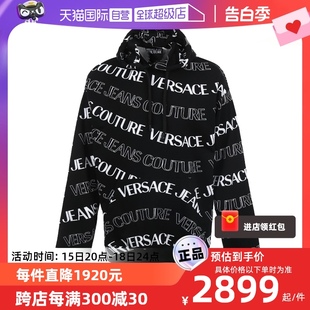 Jeans Versace 连帽卫衣 自营 Couture范思哲LOGO满印花休长袖