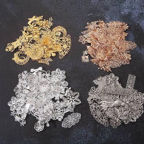 称斤diy手工制作混款金属包古风发饰汉服配件和风金花片古装头饰