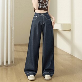 唐狮2026牛仔长裤女春秋休闲百搭女款裤子时尚小个子潮宽松显瘦