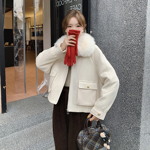 首发现货！24冬装鹿皮绒羽绒服带仿真毛领2D044-697-P245-K366