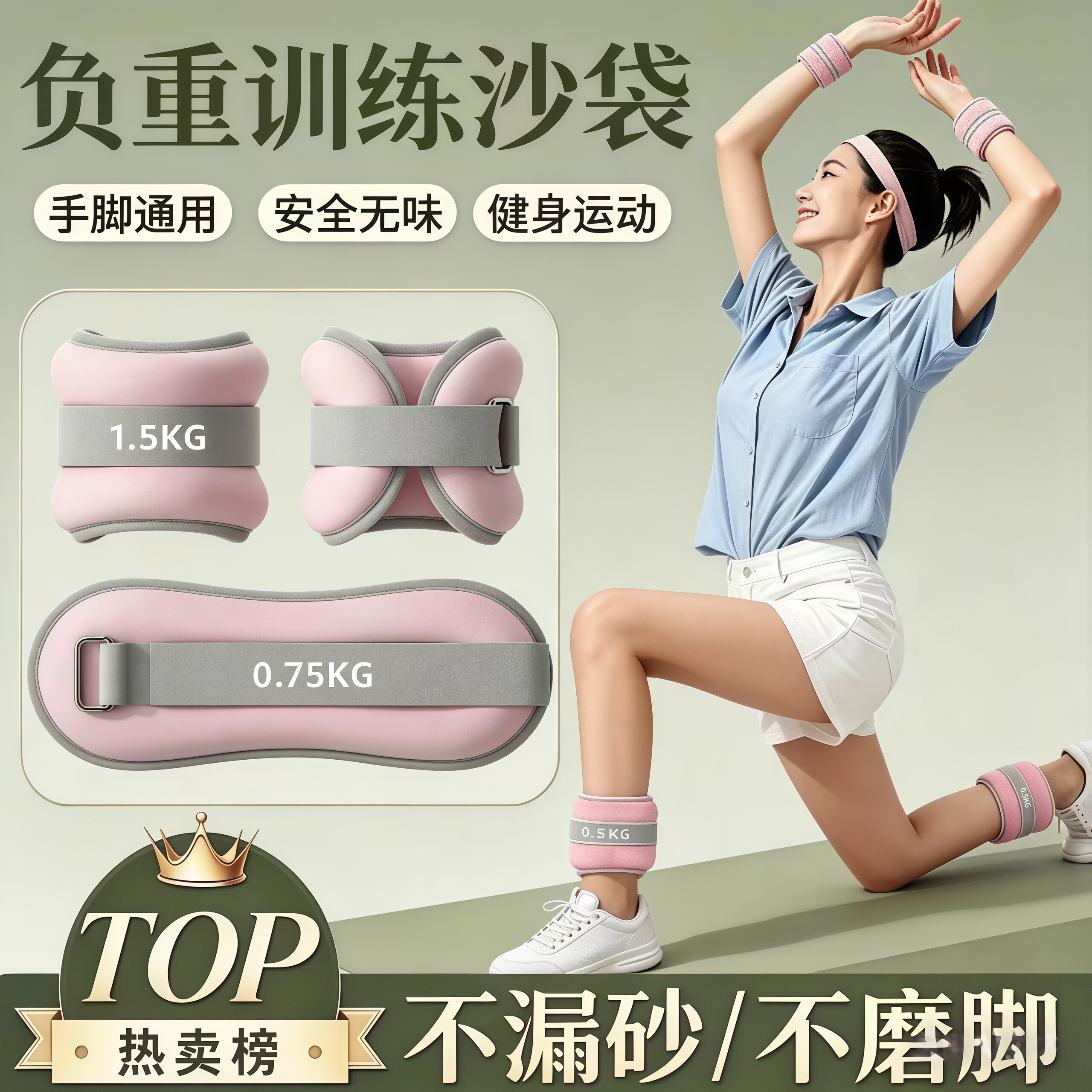舞蹈/跑步/健身！负重沙袋全搞定