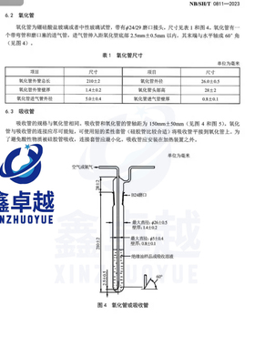 未使用过的烃类绝缘油氧化安定性氧化管吸收管、SH/T0811-2023