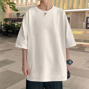短袖男生夏季t恤新款美式夏天潮牌半袖宽松圆领休闲上衣体恤男款