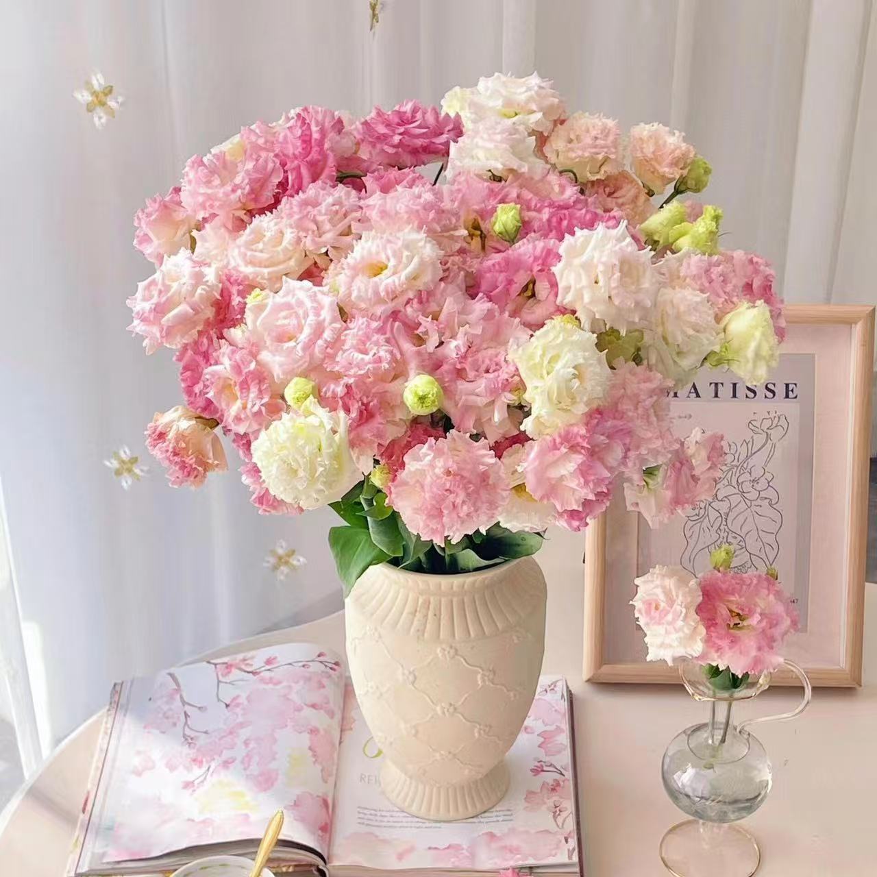 A级洋桔梗真花鲜花插花