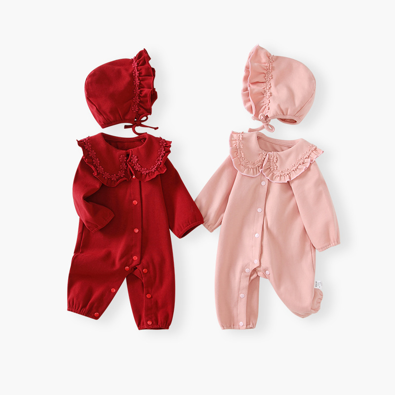 纯棉婴儿连体衣爬服A类春秋