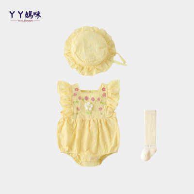 网红婴儿衣服夏装薄款纯棉透气