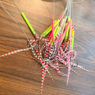 白眼鱼星刀鱼带鱼串钩白剑夜光飘带假饵钓组海钓船钓鲅鱼放流线组