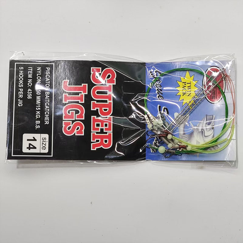 白眼鱼星钢丝串钩防缠绕鱼钩