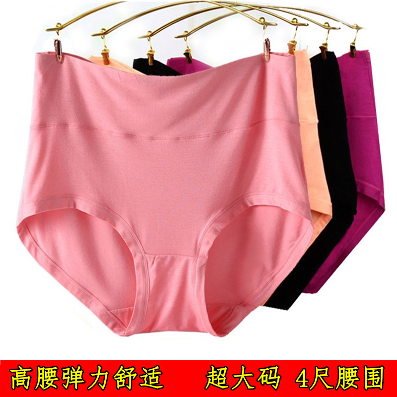 莫代尔四季加大码胖MM高腰三角裤