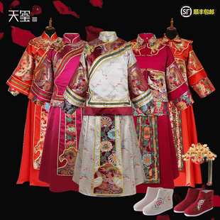 寿衣寿老衣女全套纯棉寿终衣服高端年轻真丝汉服裙装 寿服天玺顺丰