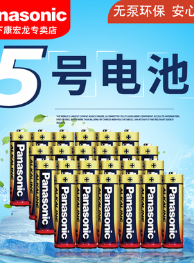 松下电池5号AA碱性电池LR6五号1.5V电动玩具相机手电干电池24节正品话筒麦克风空调电视遥控器小电池可换7号