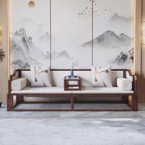 实木新中式罗汉床家用