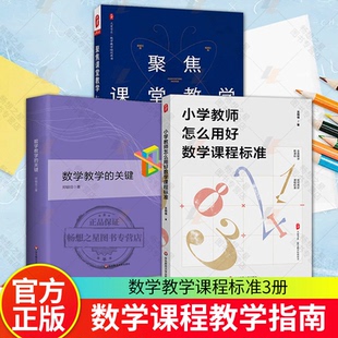 wh数学教学的关键+小学教师怎么用好数学课程标准+聚焦课堂教学 数学教学培训用书 教师教育理论 正版 华东师范大学出版社